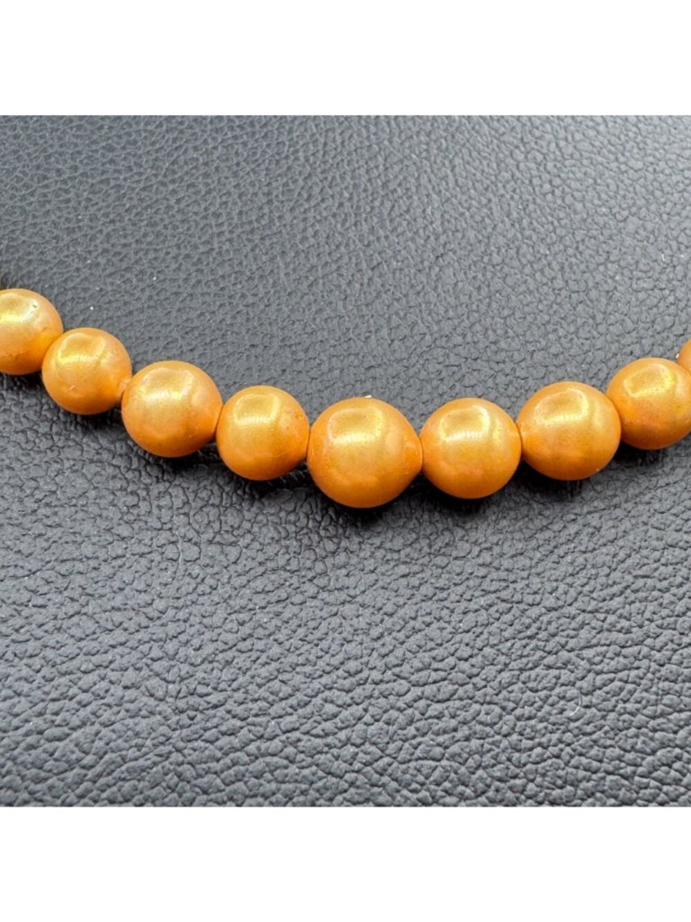 Antique Pearl Necklace 18" 14k Gold Fish Hook Clasp Gold Pearls 1930s 3-6mm - Picture 2 of 9